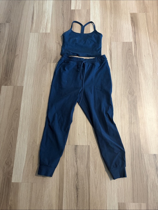 Beyond Yoga Pants - Beyond Yoga Women's Navy Blue Crop Tank & Jogger Set